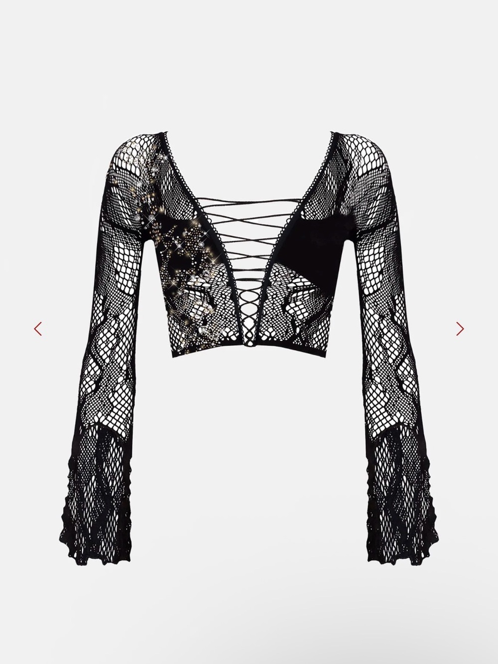 POSTER GIRL iman top in jet black